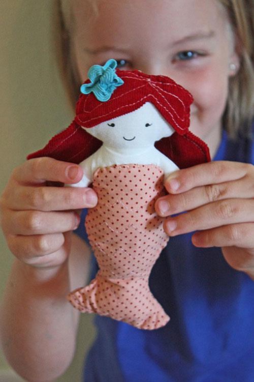 Кукла русалка ручная работа, текстильная русалочка, русалка авторской работы, mermaid handmade doll