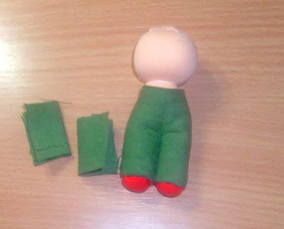 Мастер-класс по текстильной кукле. Как сшить куколку Гномика своими руками? Шьем куклу для кукольного домика. Лучшая игрушка в дорогу.