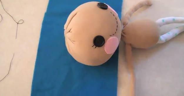 кукла ручной работы, handmade doll, мастер класс куклы, diy doll, как сшить куклу без выкройки, кукла из носка, игрушка из носка, sock doll, sock toy