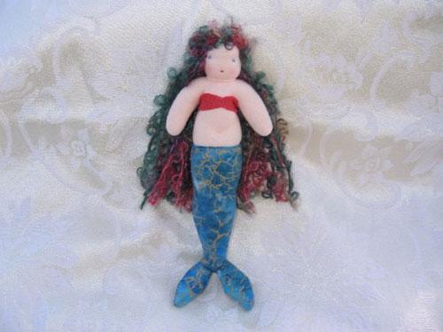 Кукла русалка ручная работа, текстильная русалочка, mermaid handmade doll, mermaid wool, waldorf doll mermaid. Вальдорфская кукла-русалка. Русалка сваляная из шерсти