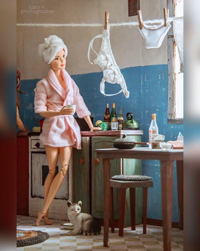 какла Барби, миниатюра, жизнь куклы в СССР