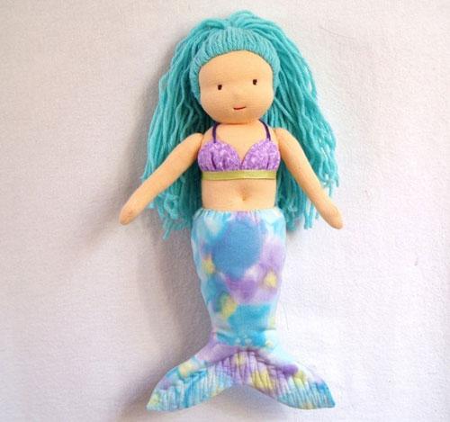 Кукла русалка ручная работа, текстильная русалочка, mermaid handmade doll, mermaid wool, waldorf doll mermaid. Вальдорфская кукла-русалка. Русалка сваляная из шерсти