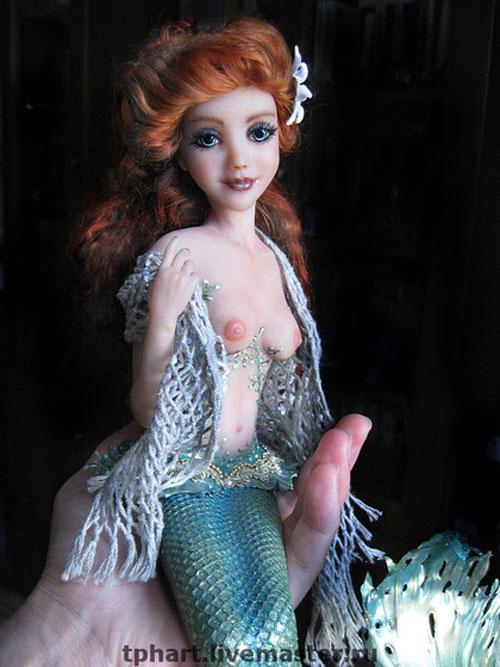 Кукла русалка ручная работа, текстильная русалочка, русалка авторской работы, mermaid handmade doll