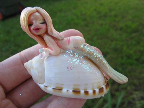 Кукла русалка ручная работа, текстильная русалочка, русалка авторской работы, mermaid handmade doll