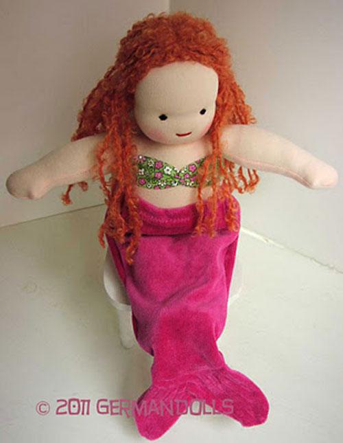 Кукла русалка ручная работа, текстильная русалочка, mermaid handmade doll, mermaid wool, waldorf doll mermaid. Вальдорфская кукла-русалка. Русалка сваляная из шерсти