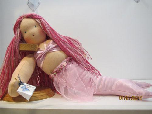 Кукла русалка ручная работа, текстильная русалочка, mermaid handmade doll, mermaid wool, waldorf doll mermaid. Вальдорфская кукла-русалка. Русалка сваляная из шерсти