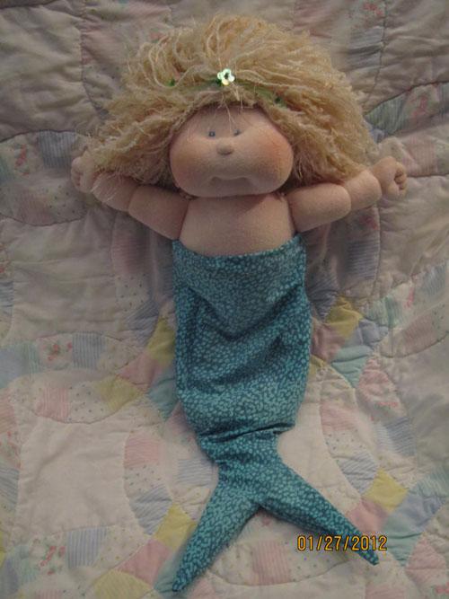 Кукла русалка ручная работа, текстильная русалочка, русалка авторской работы, mermaid handmade doll