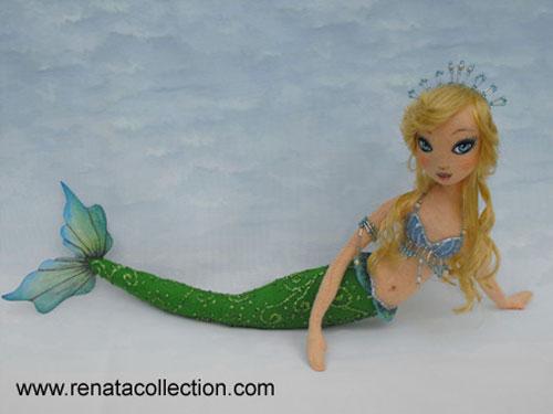 Кукла русалка ручная работа, текстильная русалочка, русалка авторской работы, mermaid handmade doll