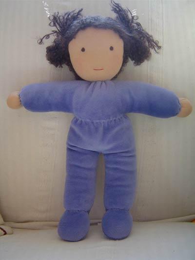 Вальдорфская кукла в пришивном комбенизоне