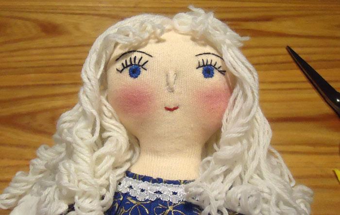 Мастер-класс куклы ангела. Как сшить текстильную куклу ангела. Выкройка куклы ангела.