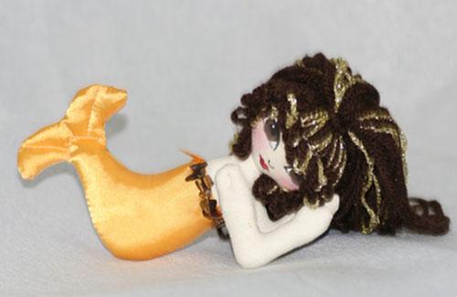 Кукла русалка ручная работа, текстильная русалочка, русалка авторской работы, mermaid handmade doll