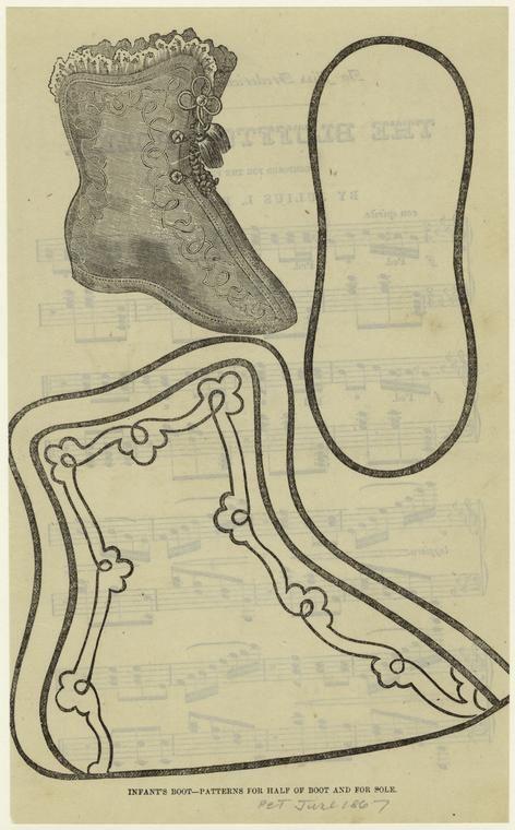 винтажная кукольная обувь, выкройки старинной кукольной обуви, выкройки антикварной обуви для кукол