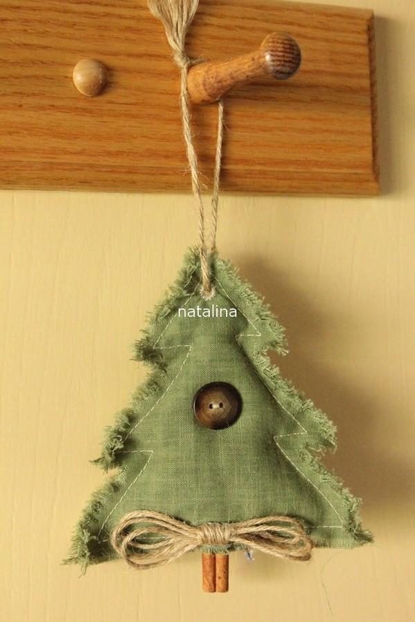 текстильная ёлочка, подарок на Новый год, идеи подарка на новый год, handmade toy