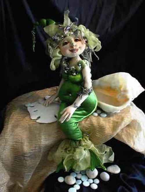 Кукла русалка ручная работа, текстильная русалочка, русалка авторской работы, mermaid handmade doll