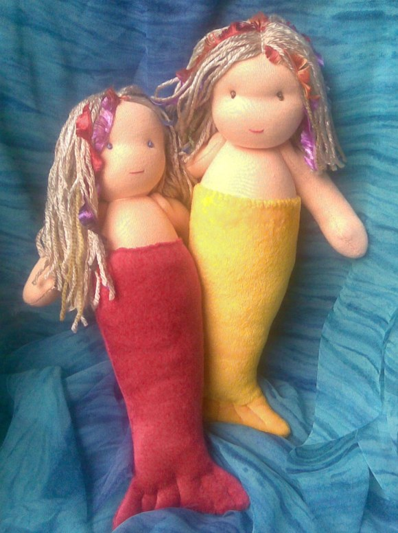 Кукла русалка ручная работа, текстильная русалочка, mermaid handmade doll, mermaid wool, waldorf doll mermaid. Вальдорфская кукла-русалка. Русалка сваляная из шерсти