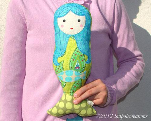 Кукла русалка ручная работа, текстильная русалочка, русалка авторской работы, mermaid handmade doll