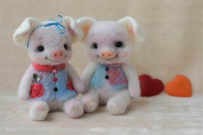 Сухое валяние. Игрушка своими руками.