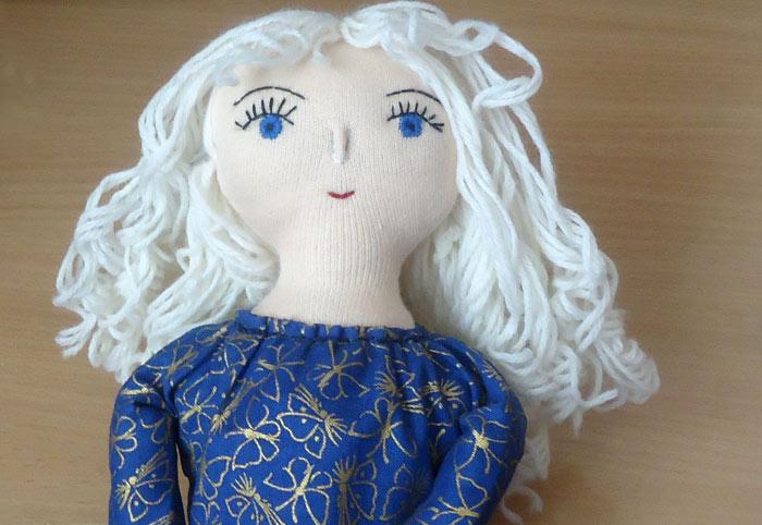 Мастер-класс куклы ангела. Как сшить текстильную куклу ангела. Выкройка куклы ангела.