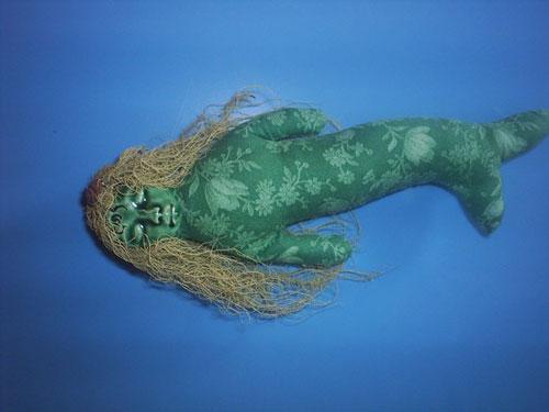 Кукла русалка ручная работа, текстильная русалочка, русалка авторской работы, mermaid handmade doll
