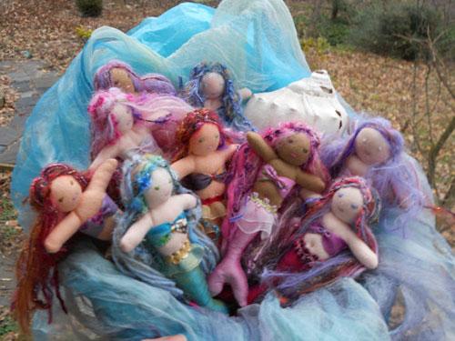 Кукла русалка ручная работа, текстильная русалочка, mermaid handmade doll, mermaid wool, waldorf doll mermaid. Вальдорфская кукла-русалка. Русалка сваляная из шерсти
