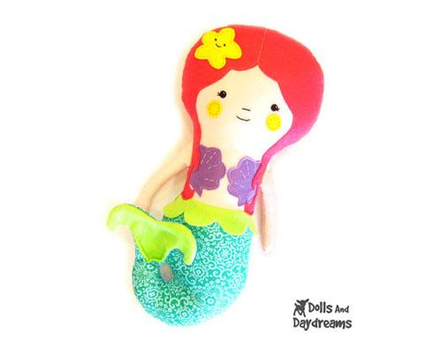 Кукла русалка ручная работа, текстильная русалочка, русалка авторской работы, mermaid handmade doll