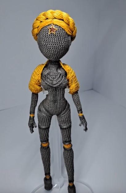 Вязаная кукла ручной работы Близняшка-балерина из игры Atomic Heart, Handmade knitted doll Twin ballerina from the game Atomic Heart