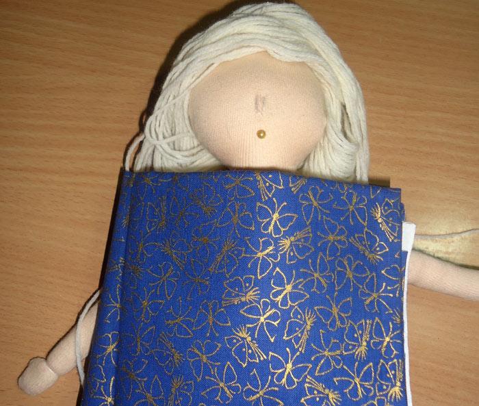 Мастер-класс куклы ангела. Как сшить текстильную куклу ангела. Выкройка куклы ангела.