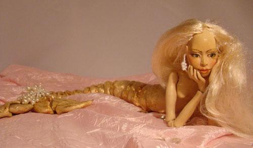 Кукла русалка ручная работа, текстильная русалочка, русалка авторской работы, mermaid handmade doll