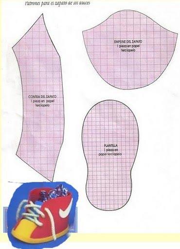 Выкройка обуви для кукол-детей. Мастер-класс по кукольной обуви. Как шить куклам обувь.