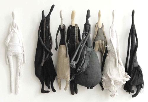 Куклы от Manon Gignoux, текстильные куклы-силуэты