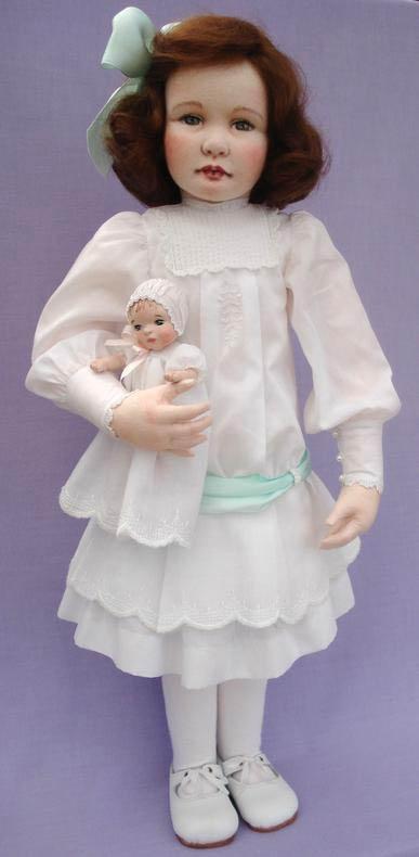 текстильная кукла, кукла ручной работы, handmade doll, младенец ручной работы