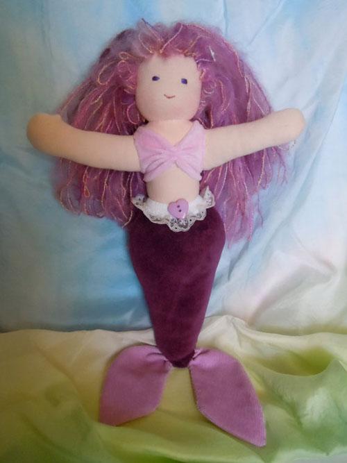 Кукла русалка ручная работа, текстильная русалочка, mermaid handmade doll, mermaid wool, waldorf doll mermaid. Вальдорфская кукла-русалка. Русалка сваляная из шерсти