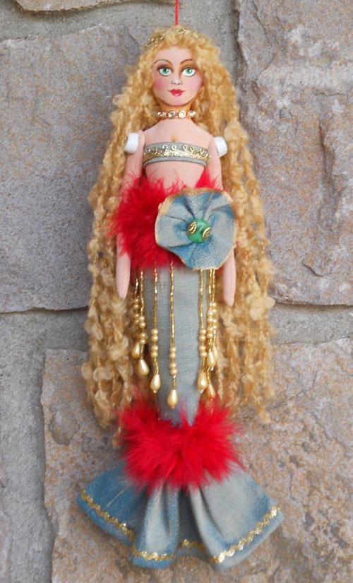 Кукла русалка ручная работа, текстильная русалочка, русалка авторской работы, mermaid handmade doll