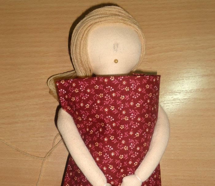 Мастер-класс куклы ангела. Как сшить текстильную куклу ангела. Выкройка куклы ангела.