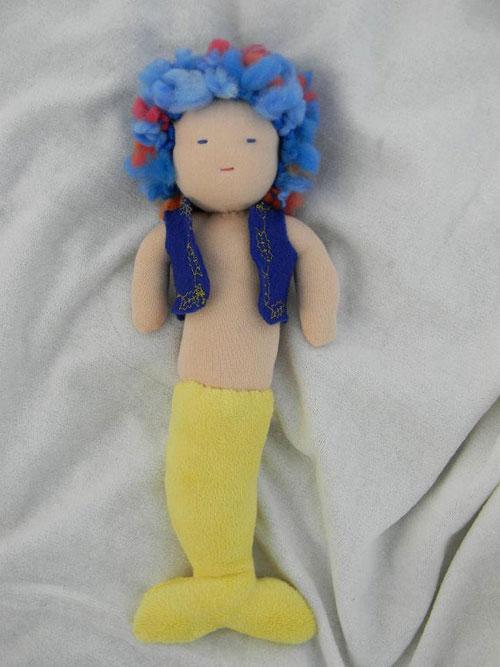 Кукла русалка ручная работа, текстильная русалочка, mermaid handmade doll, mermaid wool, waldorf doll mermaid. Вальдорфская кукла-русалка. Русалка сваляная из шерсти