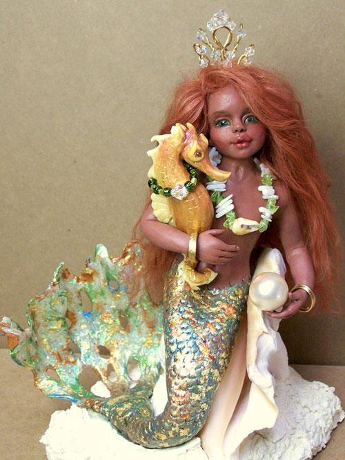 Кукла русалка ручная работа, текстильная русалочка, русалка авторской работы, mermaid handmade doll
