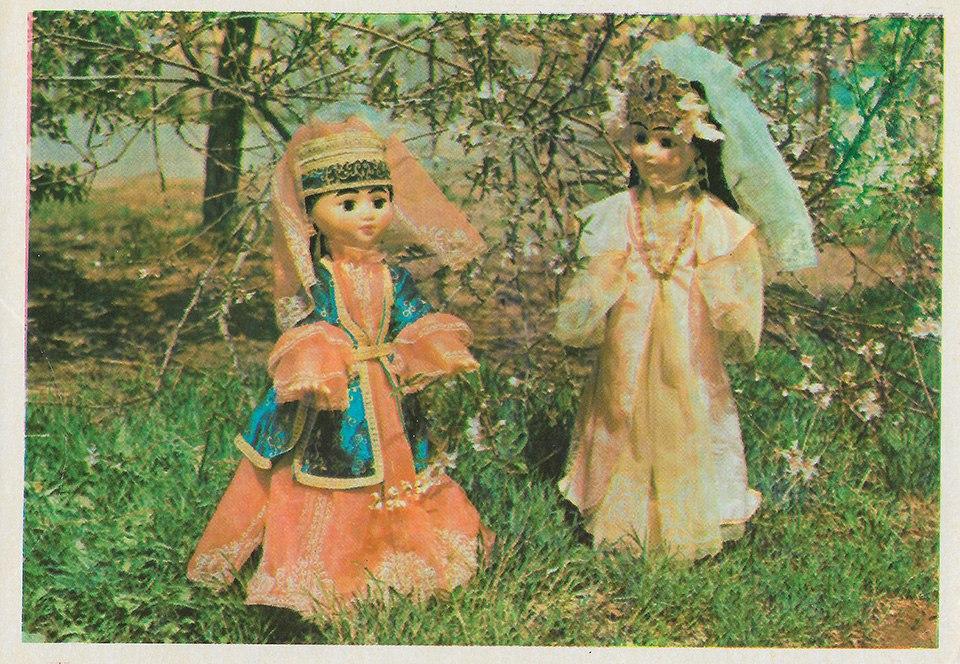 кукла, открытка с куклой, винтажные куклы