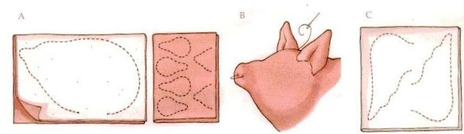 Выкройки поросят. Выкройки свиней. Выкройки свинок. Игрушечная ферма. Как сшить свинью