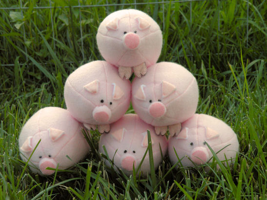 Выкройки поросят. Выкройки свиней. Выкройки свинок. Игрушечная ферма. Как сшить свинью