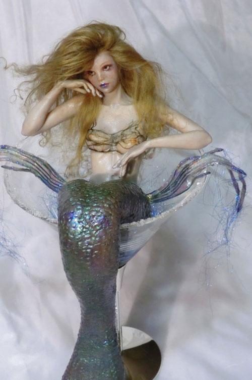 Кукла русалка ручная работа, текстильная русалочка, русалка авторской работы, mermaid handmade doll