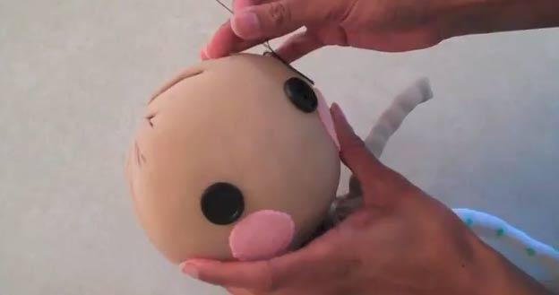 кукла ручной работы, handmade doll, мастер класс куклы, diy doll, как сшить куклу без выкройки, кукла из носка, игрушка из носка, sock doll, sock toy