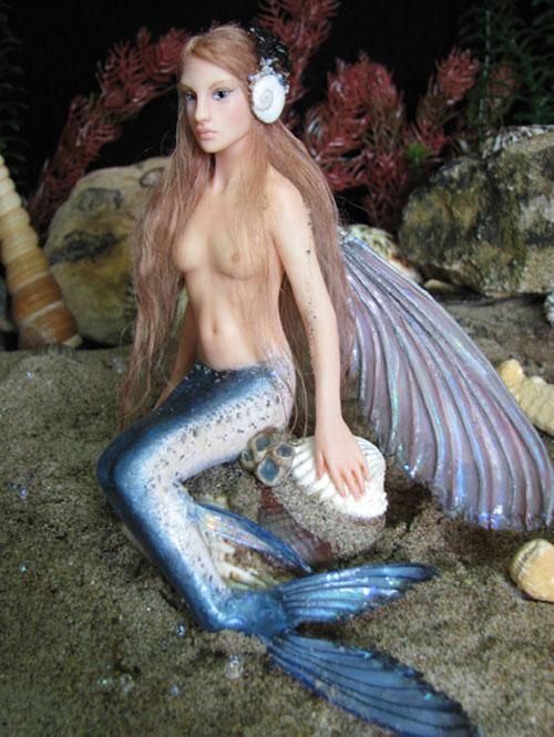 Кукла русалка ручная работа, текстильная русалочка, русалка авторской работы, mermaid handmade doll