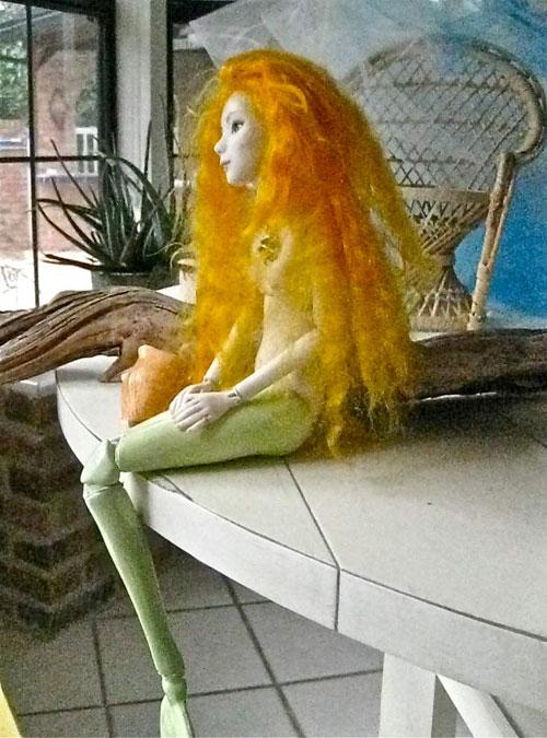 Кукла русалка ручная работа, текстильная русалочка, русалка авторской работы, mermaid handmade doll