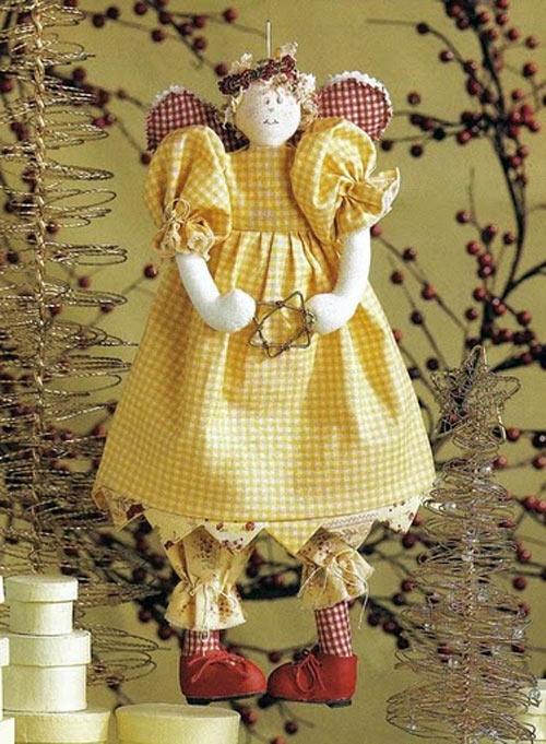 Выкройки ангелов. Текстильные ангелы. Подарок своими руками