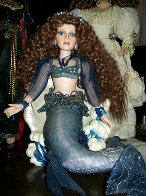 Кукла русалка ручная работа, текстильная русалочка, русалка авторской работы, mermaid handmade doll