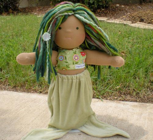 Кукла русалка ручная работа, текстильная русалочка, mermaid handmade doll, mermaid wool, waldorf doll mermaid. Вальдорфская кукла-русалка. Русалка сваляная из шерсти