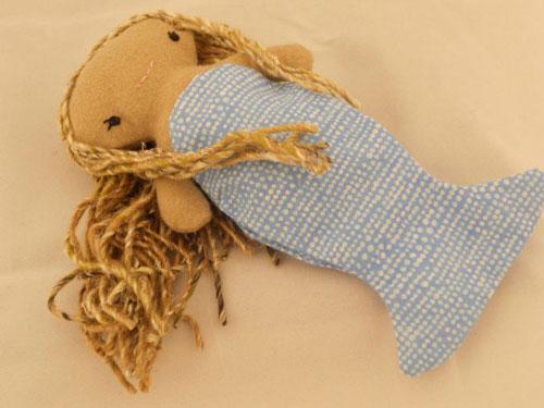 Кукла русалка ручная работа, текстильная русалочка, русалка авторской работы, mermaid handmade doll