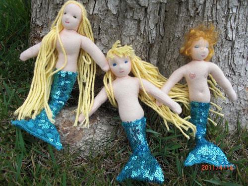 Кукла русалка ручная работа, текстильная русалочка, mermaid handmade doll, mermaid wool, waldorf doll mermaid. Вальдорфская кукла-русалка. Русалка сваляная из шерсти