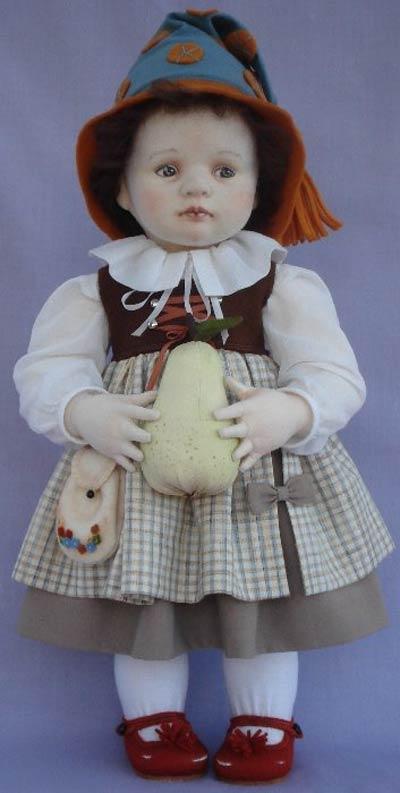 текстильная кукла, кукла ручной работы, handmade doll