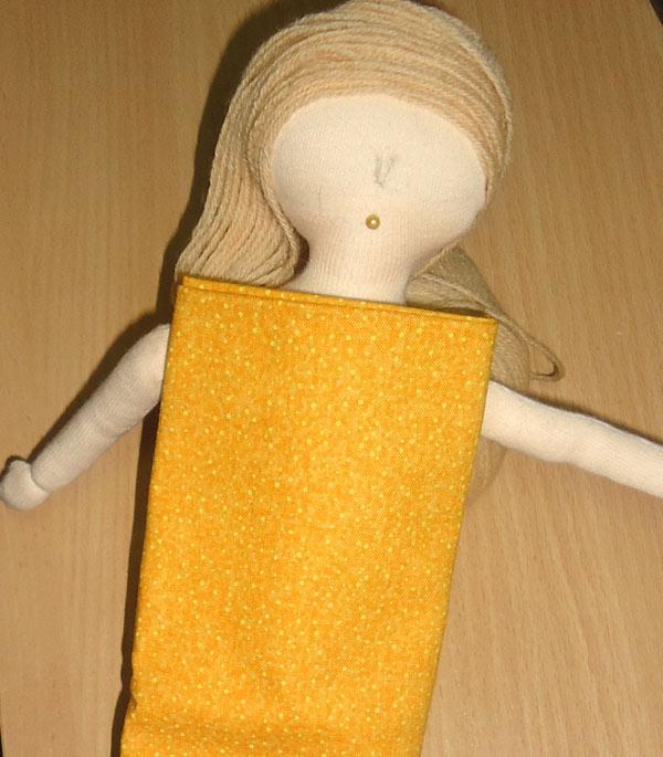 Мастер-класс куклы ангела. Как сшить текстильную куклу ангела. Выкройка куклы ангела.